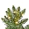 7.5ft. Pre-Lit Chapel Pine Artificial Christmas Half Tree, Warm White Dura-Lit® LED Lights